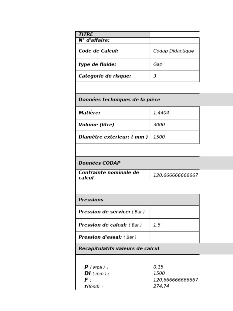 Données Techniques Codap 2022 | PDF | Mécanique des milieux continus ...