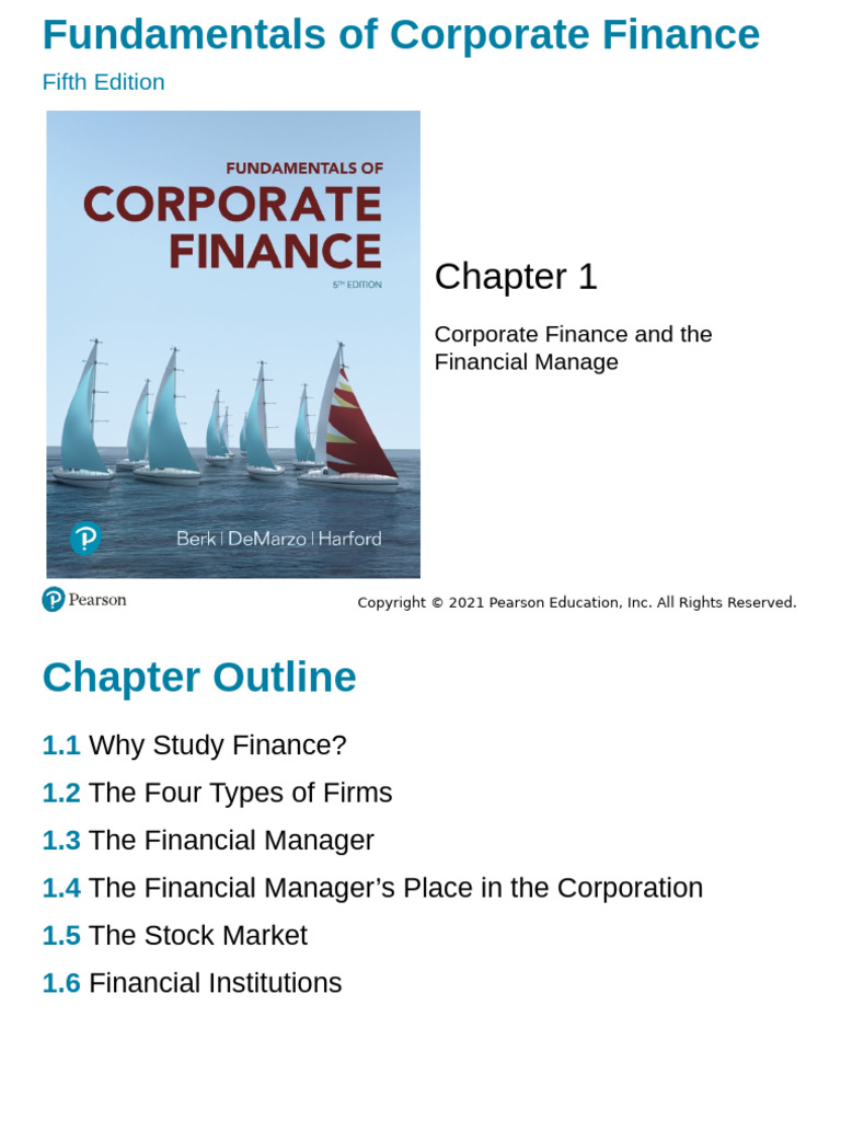 Corporate Finance Fundamentals Overview | PDF | Dividend | Partnership