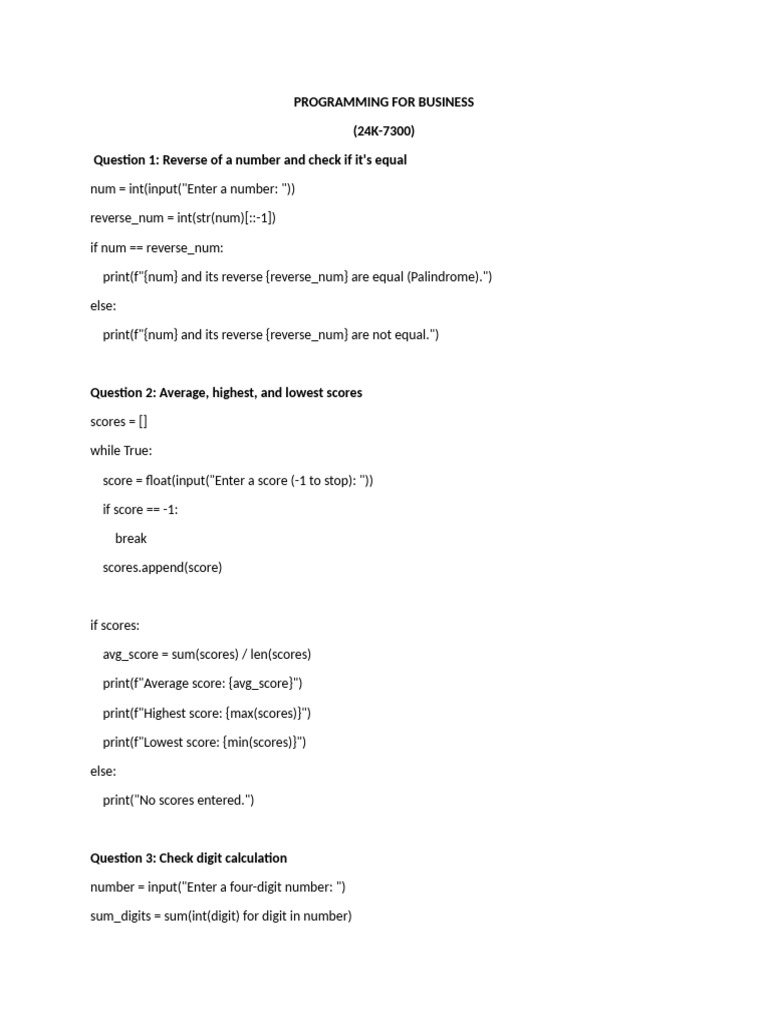 Programming For Business 2 | PDF | C++ | Computer Programming