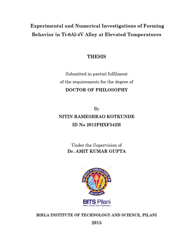 7 - Experimental and Numerical Investigations of Forming | PDF | Yield ...