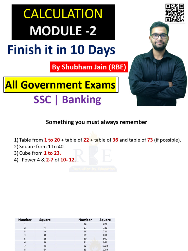 Calculation Module 2 by Shubham Jain (RBE) | PDF | Mathematics