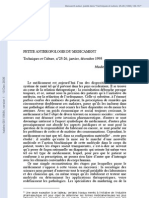 Akrich Madeleine Petite Anthropologie Du Medicament Techniques Et Culture-1995