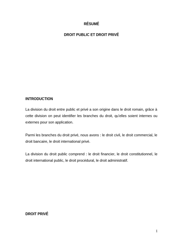 Distinction entre Droit Public et Privé | PDF | Crime et violence | Crimes