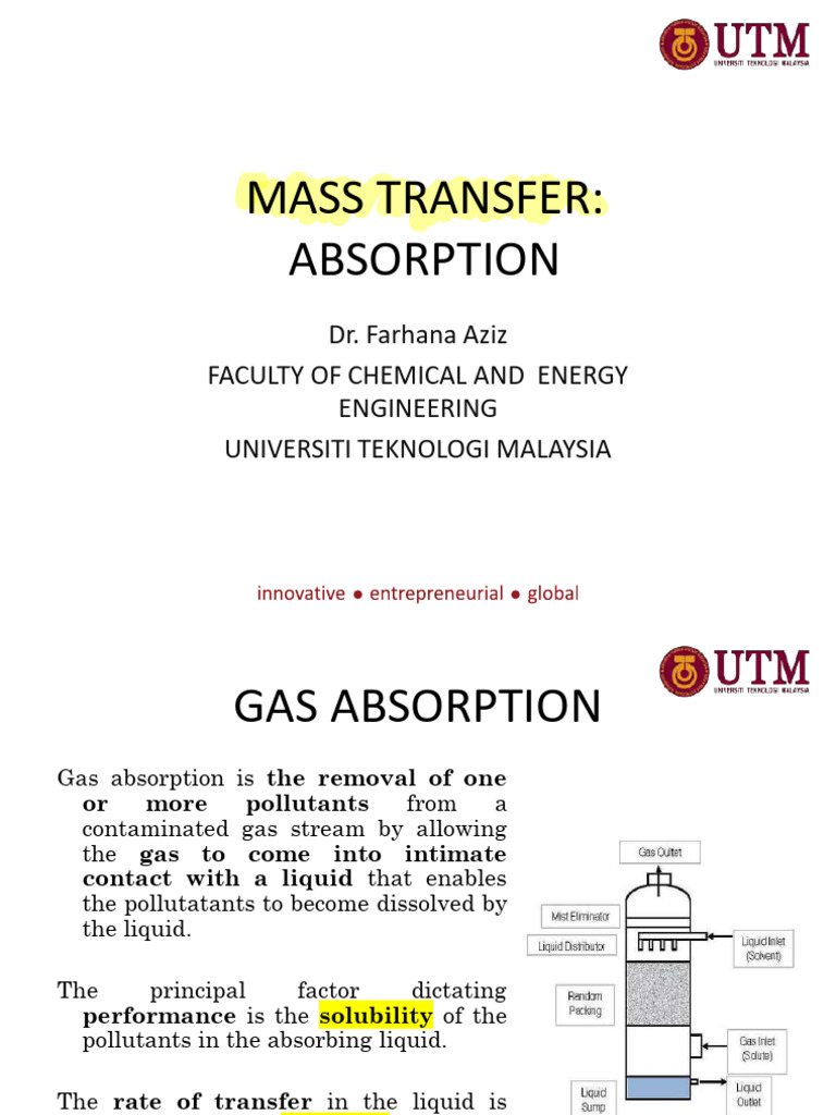 Gas Absorption Principles and Design | PDF | Gases | Liquids