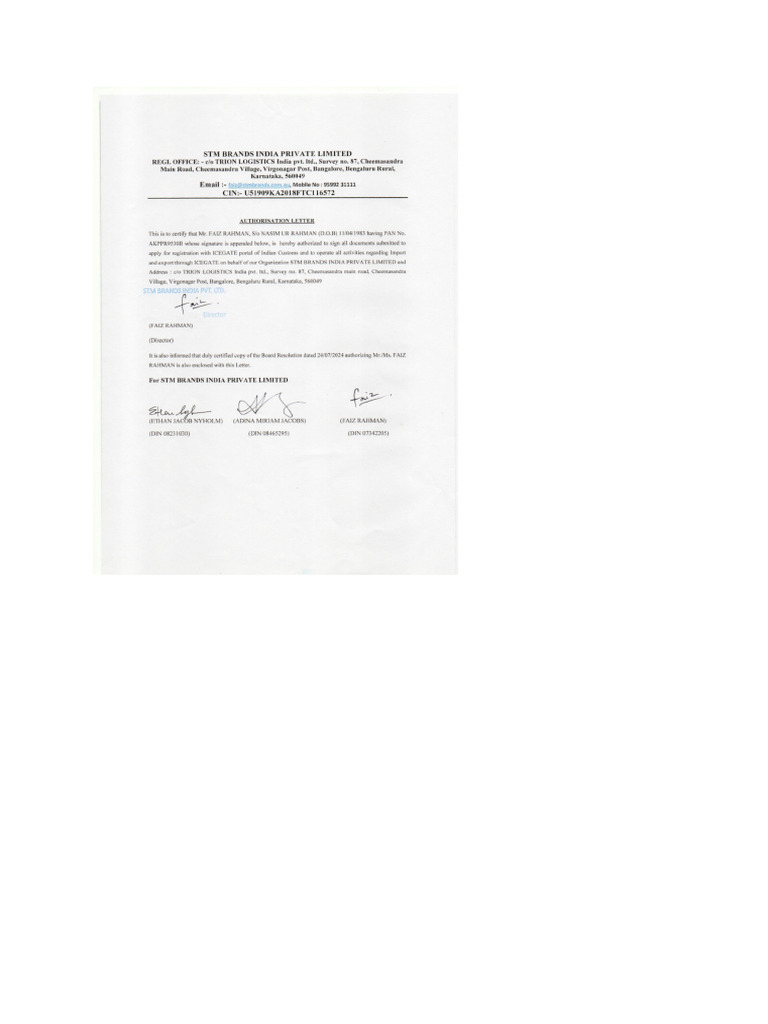 Performance Letter | PDF