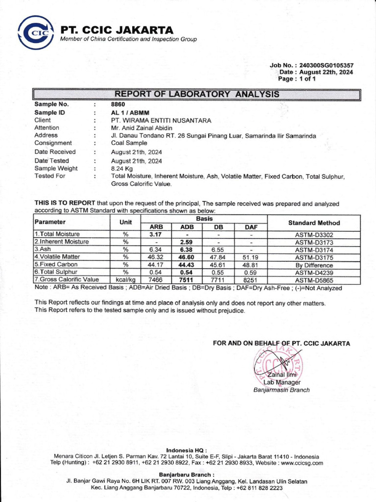 Sample Roa Abmm | PDF