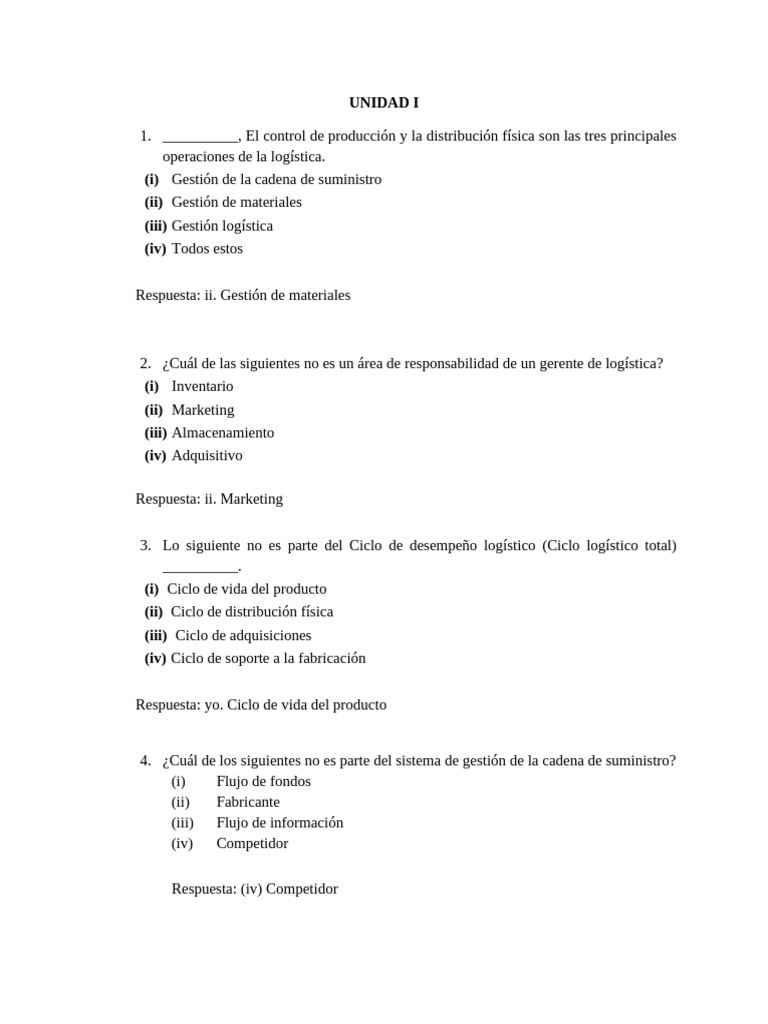Fundamentos de Logística y Cadena de Suministro | PDF | Logística ...