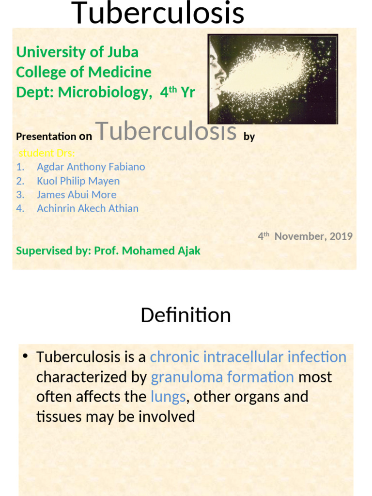 TB Presentation by Kuol Philip | PDF | Tuberculosis | Mycobacterium ...