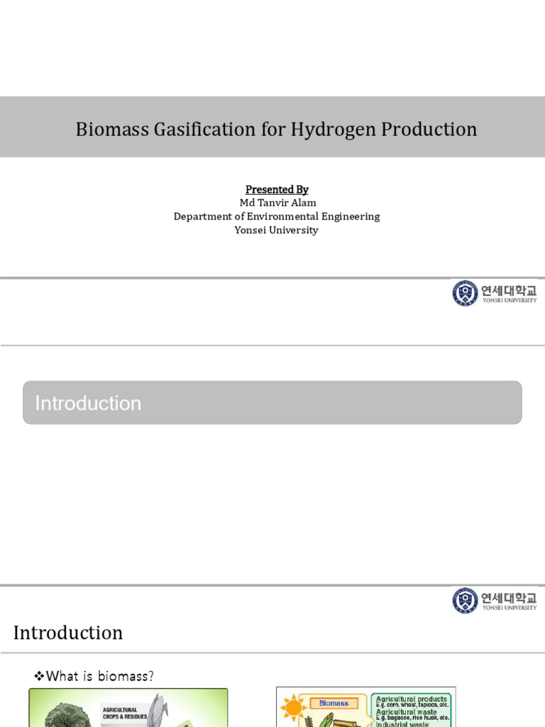 Hydrogen from Biomass Gasification | PDF | Gasification | Fuels