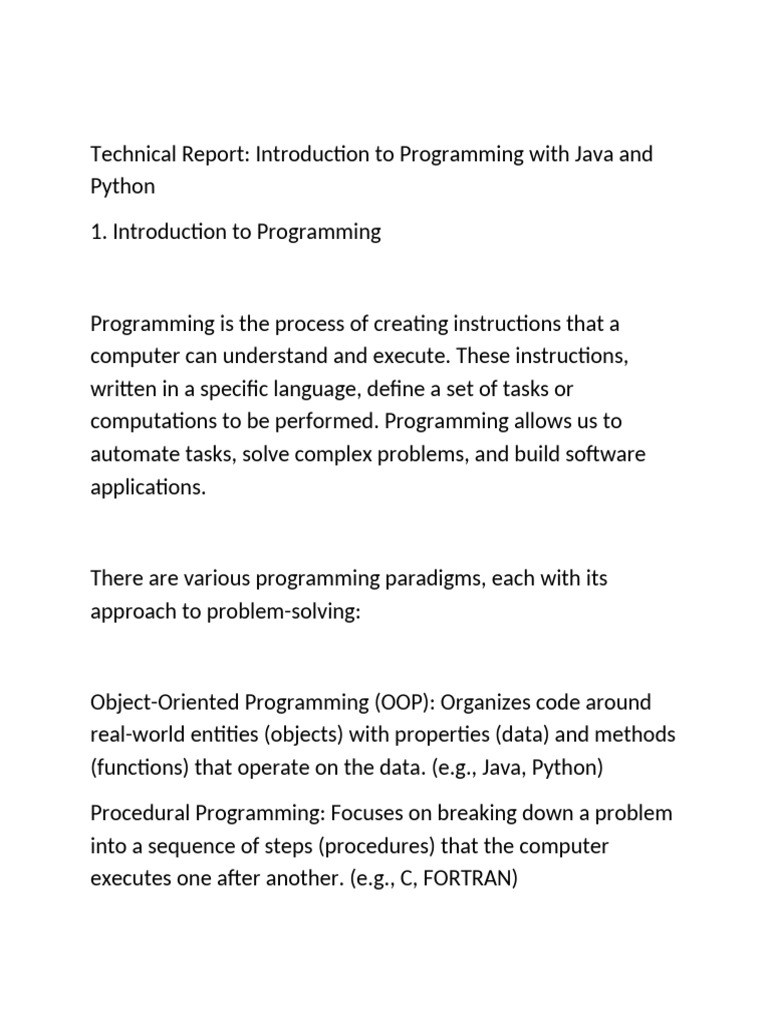Technical Repor-WPS Office | PDF | Computer Programming | Data Type