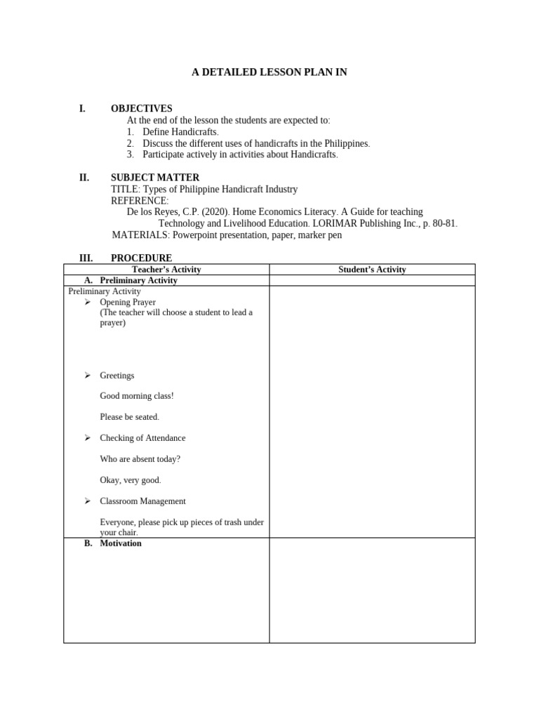 Detailed Lesson Plan - Pair | PDF