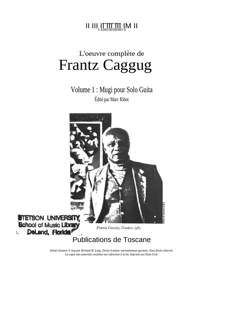 Franz Casseus Musique Pour Guitare Solo | PDF | le jazz | Guitare classique