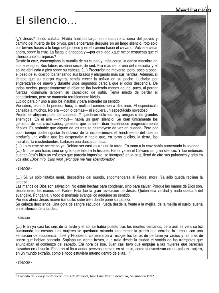 El Silencio en la Cruz y la Esperanza | PDF | Jesús | María, madre de Jesús