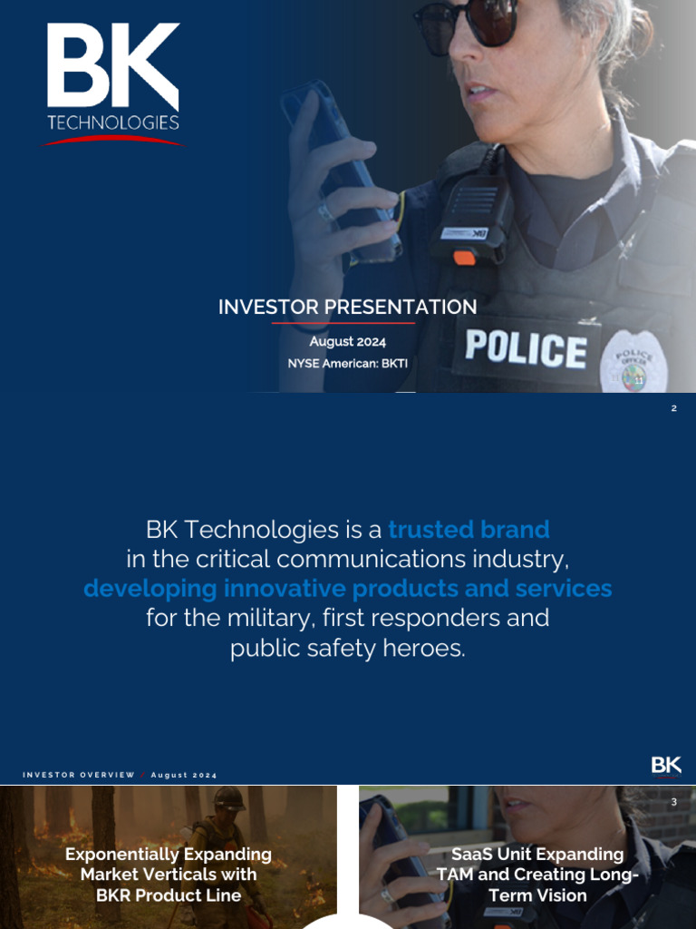 BK Technologies: BKR Smartphone Integration | PDF | Economies