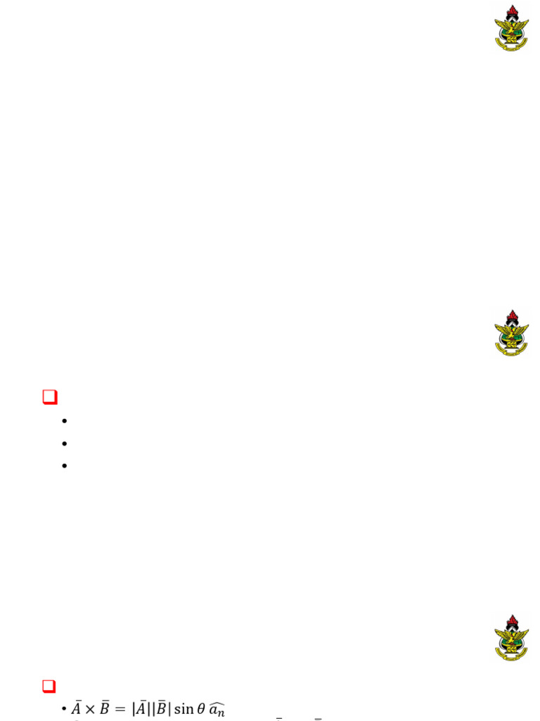 Lec 2 1 Vector Analysis 2 Pdf Euclidean Vector Area