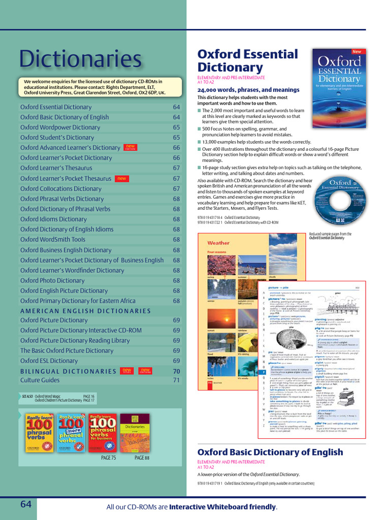 Oxford Dictionaries24 | PDF | English Language | Dictionary