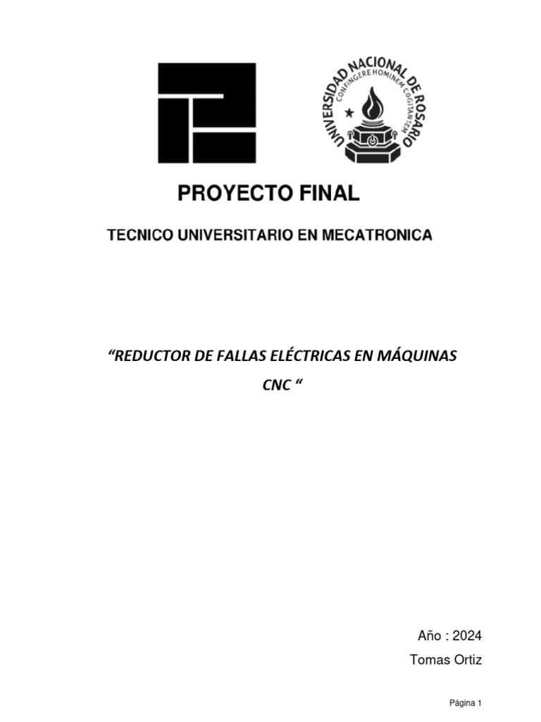 Proyecto Reductor de Fallas Electricas en Maquinas CNC Reformado ...