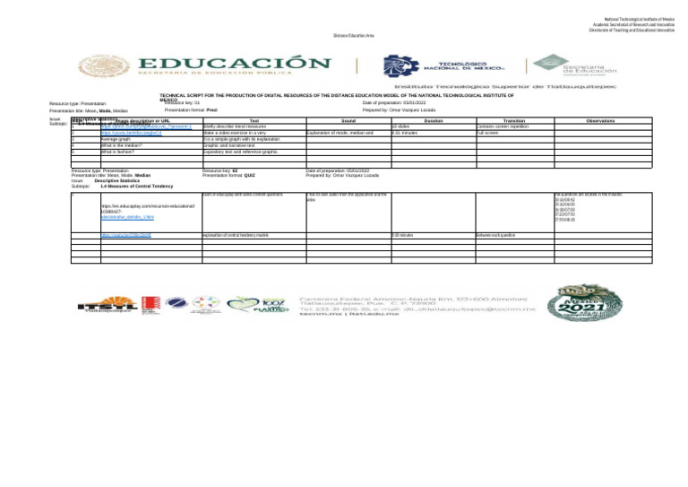 5.3 Technical Script Electronic Presentation Omar Vazquez Lozada | PDF