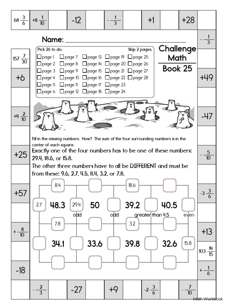 Math Workbook Sixth Grade | PDF