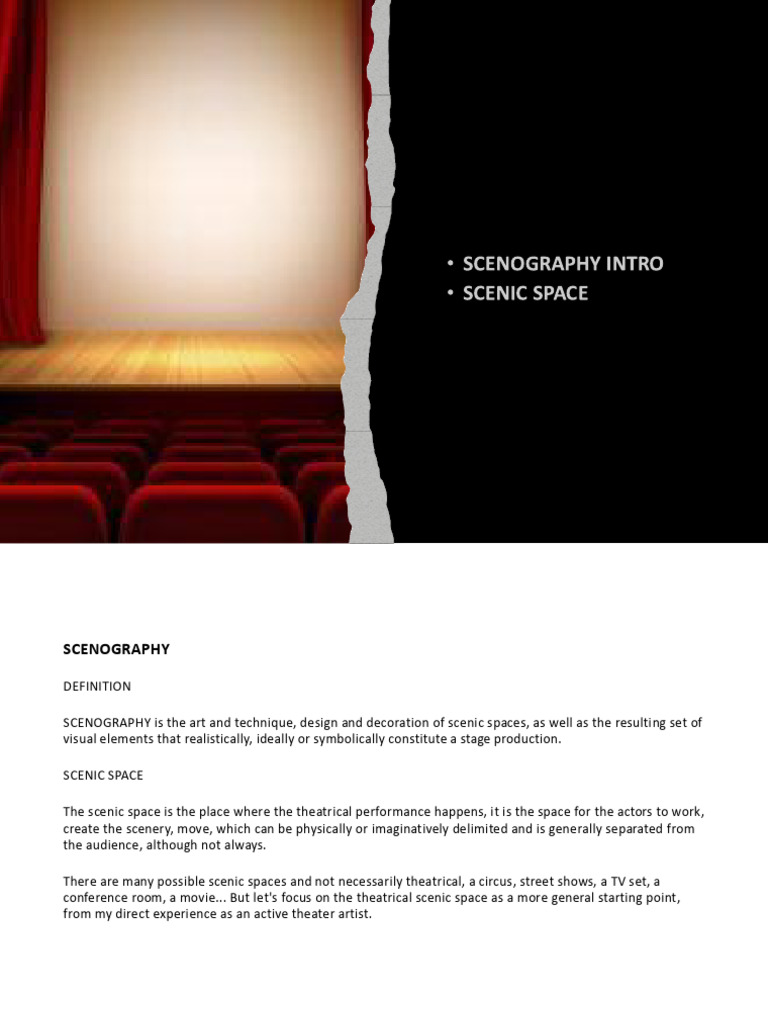 Understanding Scenography in Theater | PDF