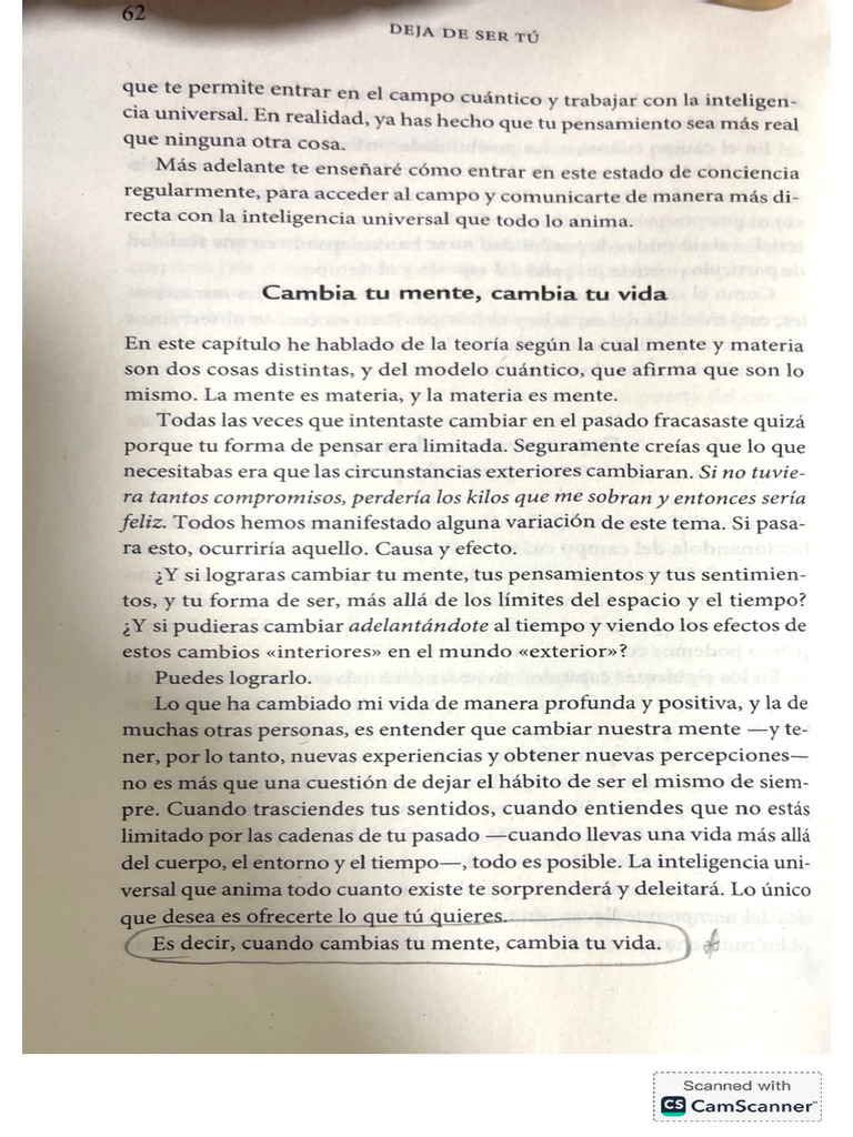 Cambia Tu Mente | PDF