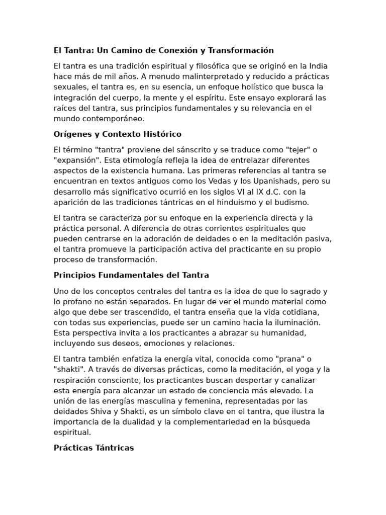 El Tantra | PDF | Tantra | Meditación