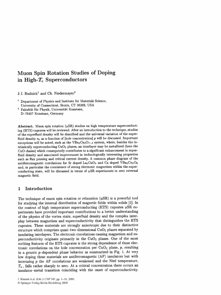 New Developments in High Temperature Superconductivity | PDF