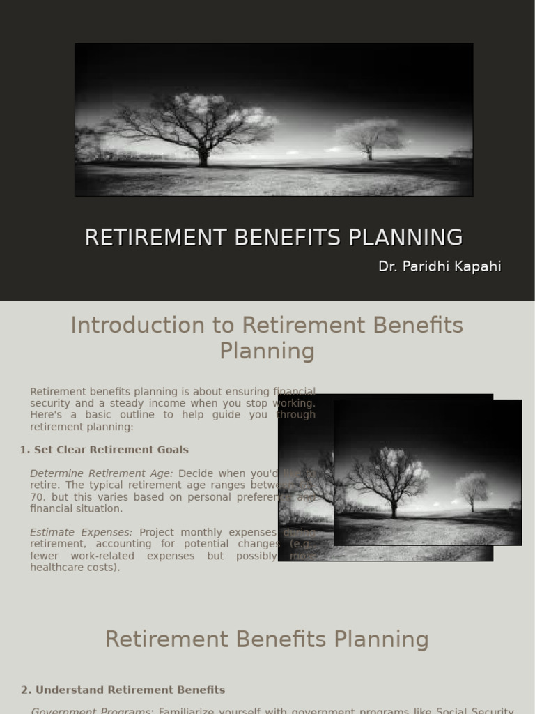 Retirement Benefits Planning | PDF | Estate Planning | Retirement