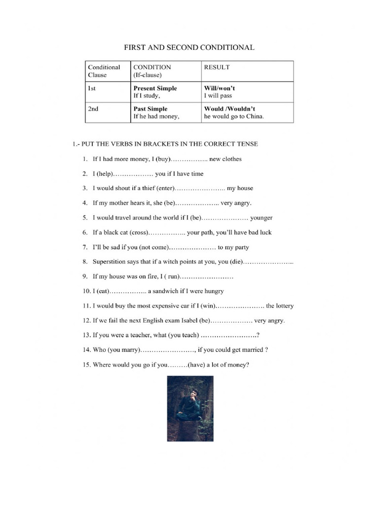 First and Second Conditionals | PDF