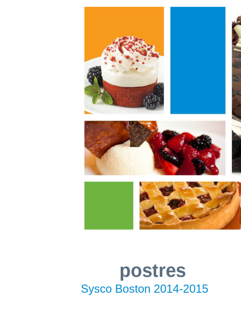 Sysco Postres | PDF | Pasteles | Tarta de queso