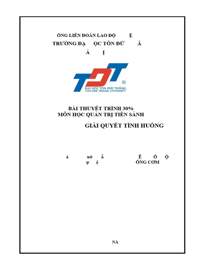QUẢN TRỊ TIỀN SẢNH - 705034 - NHÓM TRỐNG CƠM | PDF