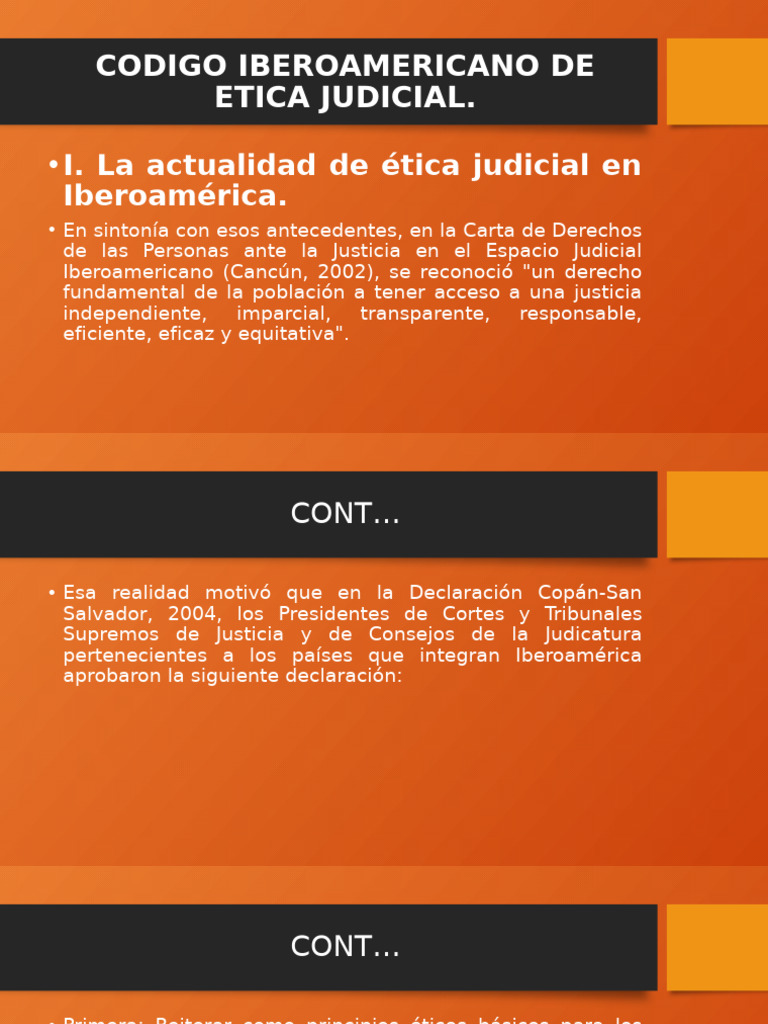 Codigo Iberoamericano de Etica Judicial | PDF | Juez | Judicaturas