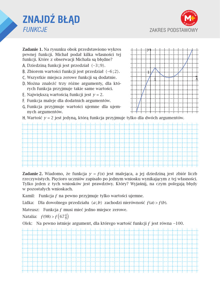 Znajdz Blad Funkcje Podstawa PDF | PDF