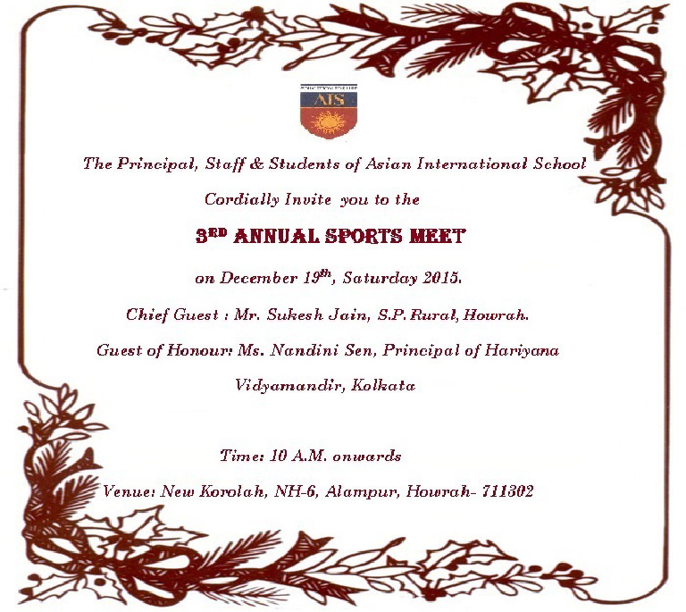 Invitation Letter of Annual Sports | PDF