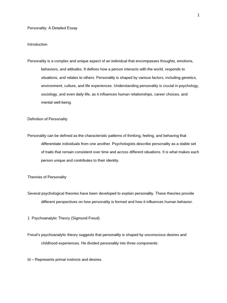 Understanding Personality: Key Theories | PDF | Psychoanalysis | Social ...