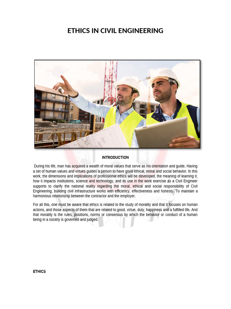 ethics of civil engineering | PDF | Morality | Social Psychology