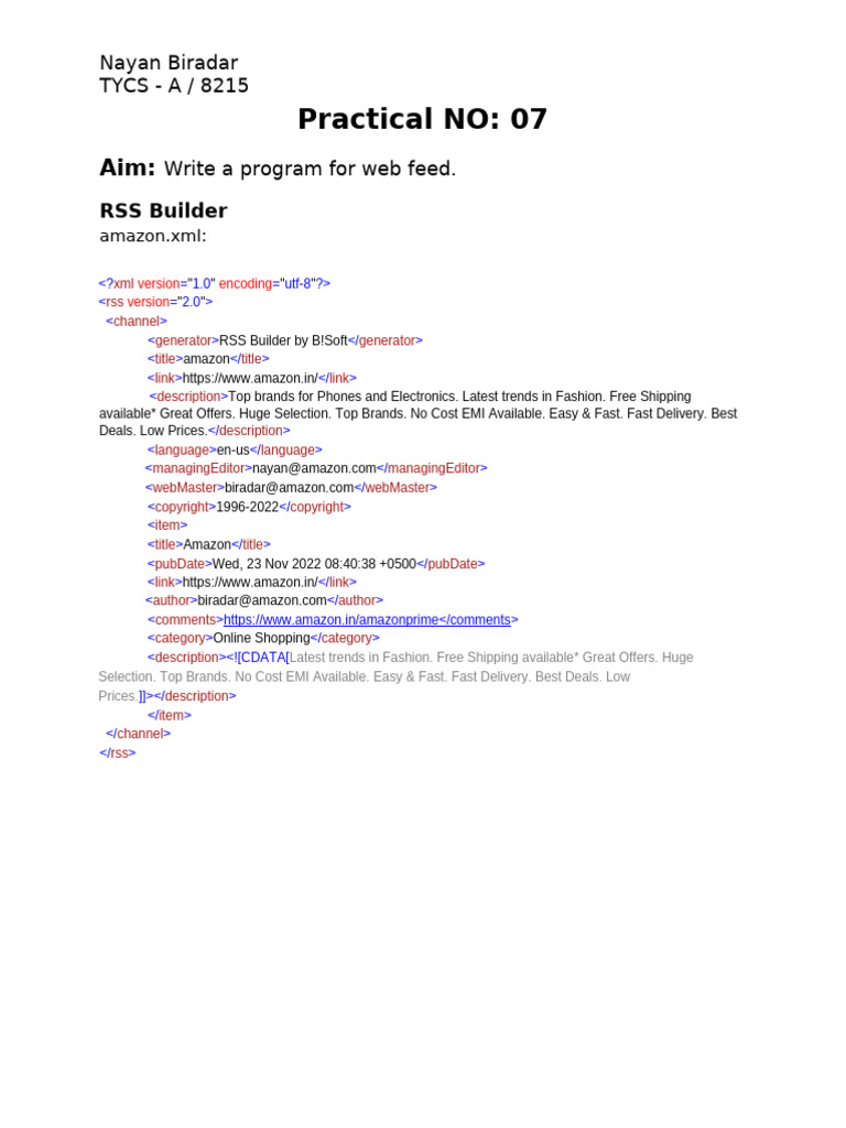CCpract 7 | PDF