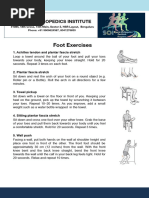 Intrinsic Foot Muscle Strengthening Exercises | PDF