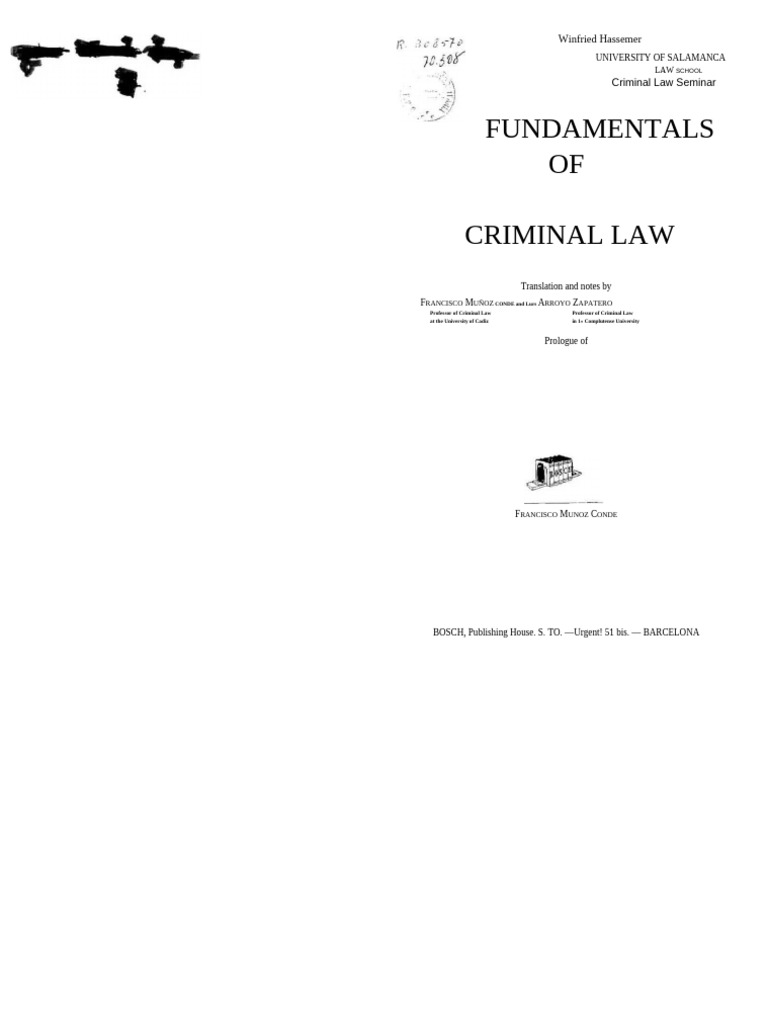 Fundamentals of Criminal Law Overview | PDF | Crimes | Crime & Violence