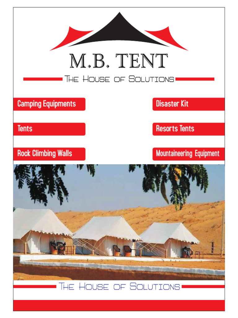 MB-Tent-LLP-Brochure | PDF | Tent | Camping