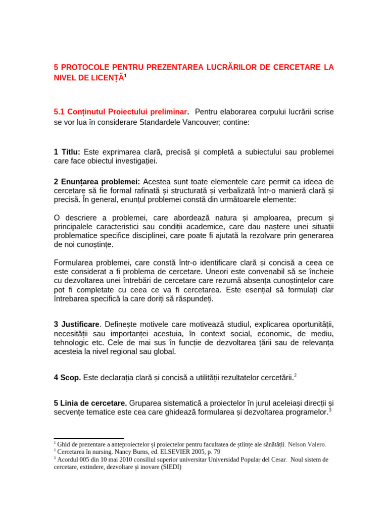 5 Protocoale Pentru Prezentarea Lucrărilor de Investigație La Nivel de ...