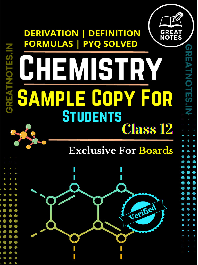 Class 12 Chemistry Exam Guide | PDF | Solubility | Parts Per Notation