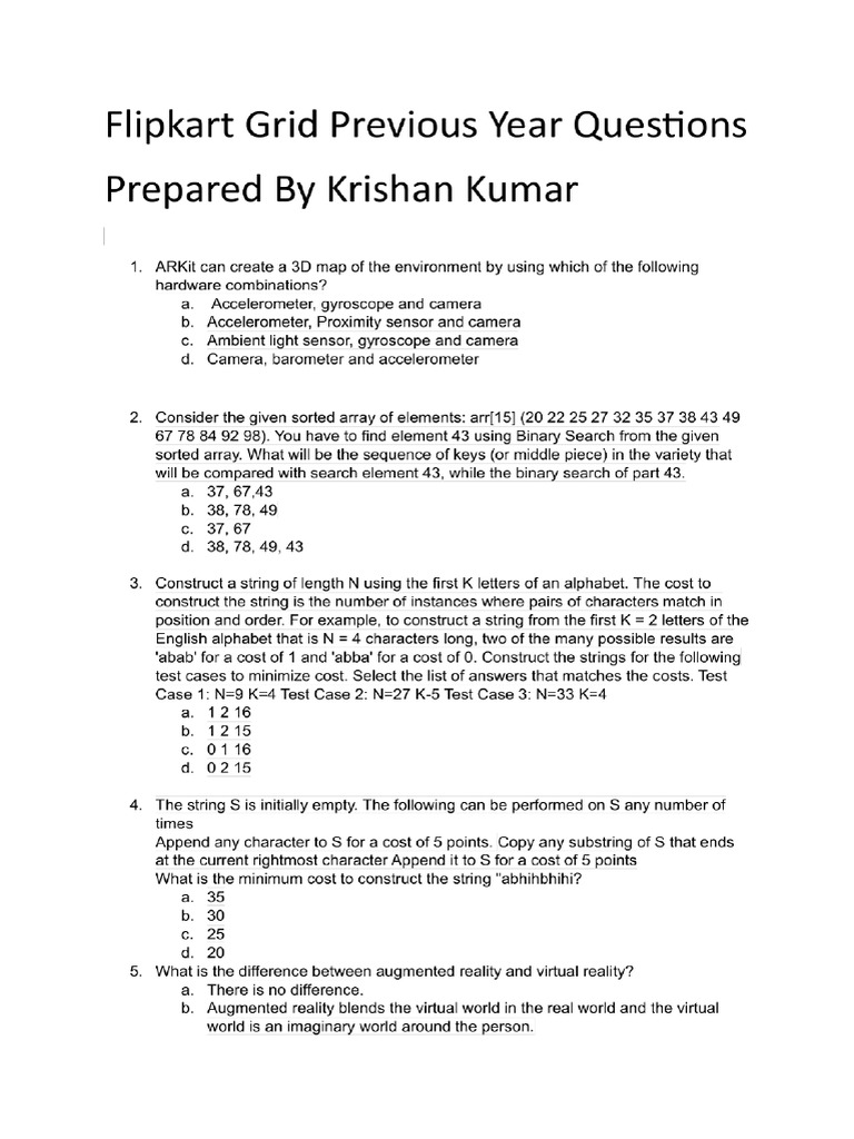 Previous Year Questions | PDF | Pointer (Computer Programming) | Queue ...