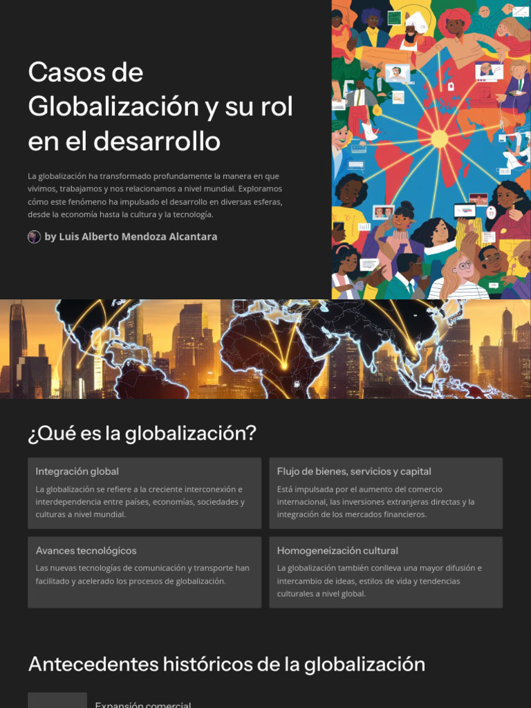Antecedentes de la Globalización | PDF | Globalización | Comercio
