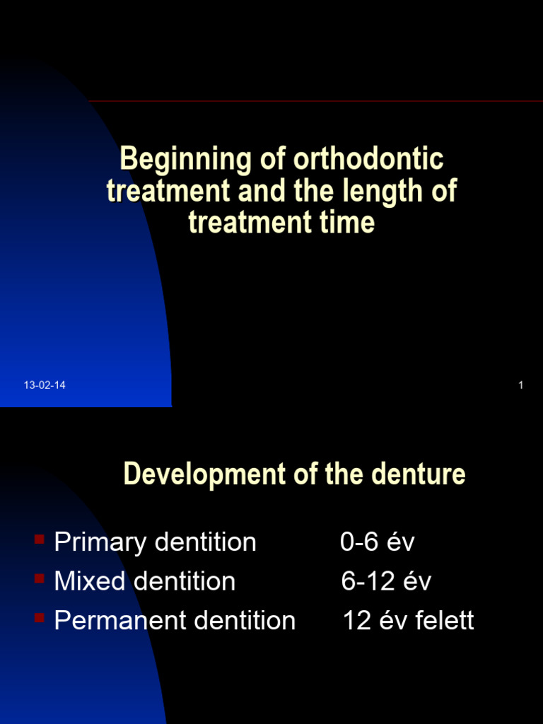 Beginning of Orthodontic Treatment | PDF | Orthodontics | Medical ...