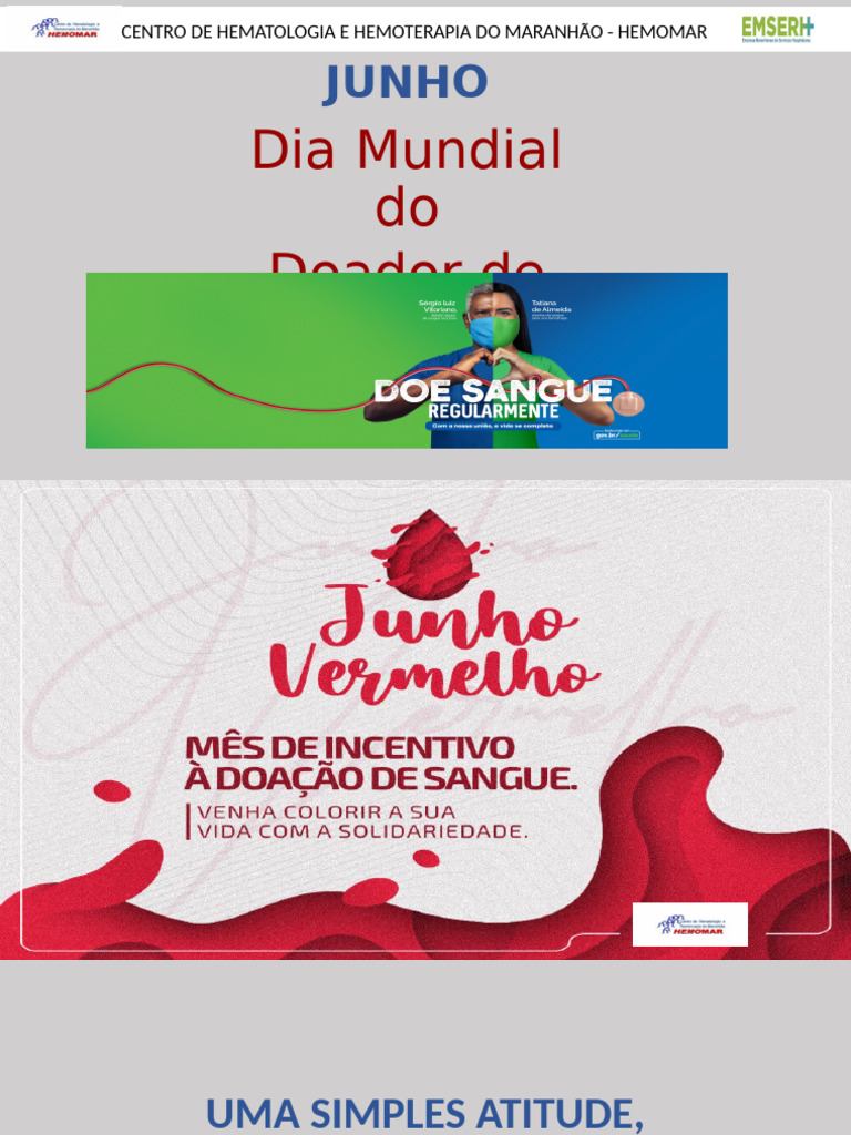 Importância da Doação de Sangue | PDF | Doação de sangue | Sangue
