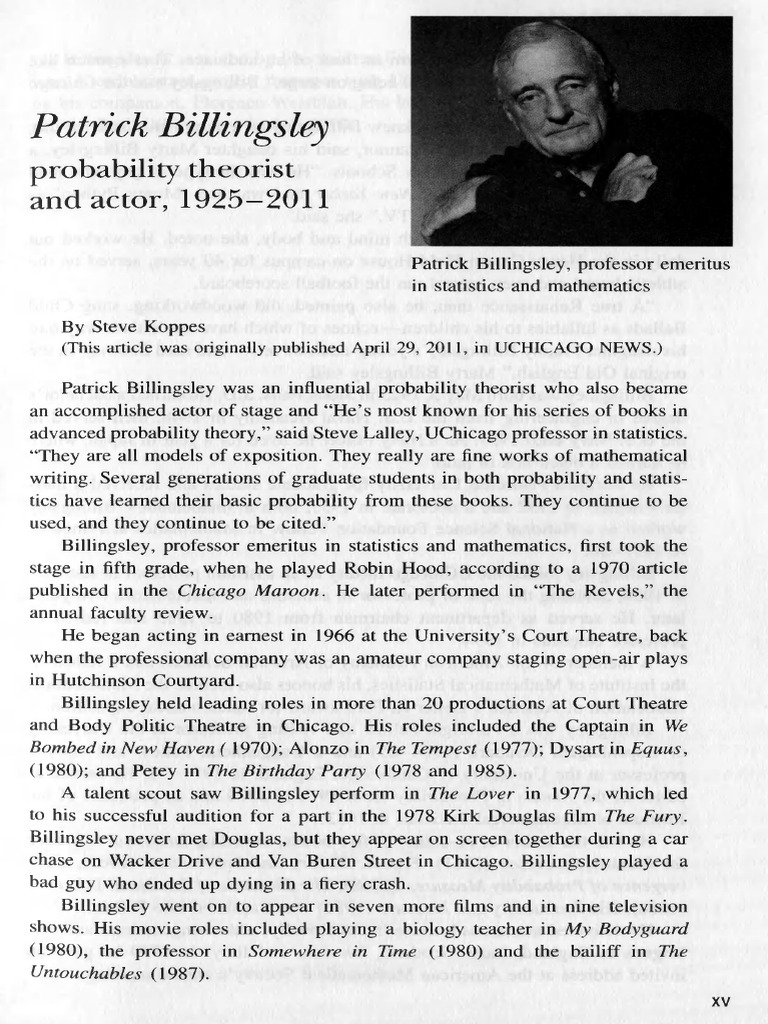 PROBABILITY AND MEASURE PATRICK BILLINGSLEY SOLUTION PDF visual data 6