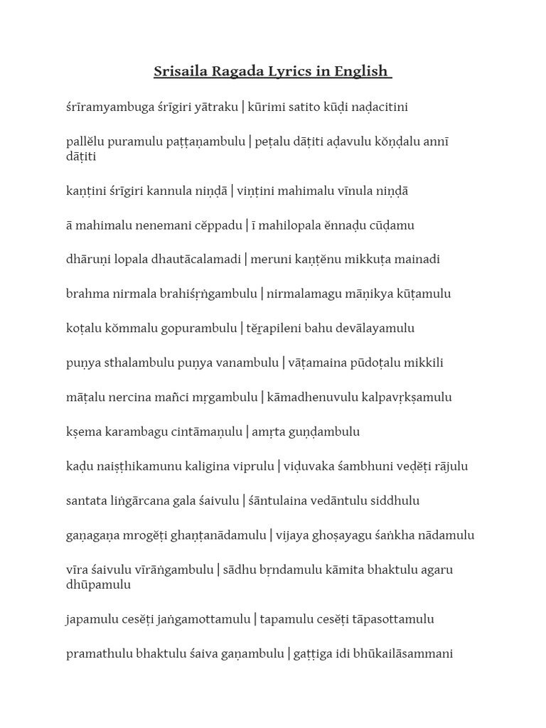 Srisaila Ragada | PDF