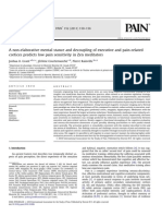 A Non Elaborative Mental Stance and Decoupling of Executive and Pain Related Cortices Predicts Low Pain Sensitivity in Zen Tors