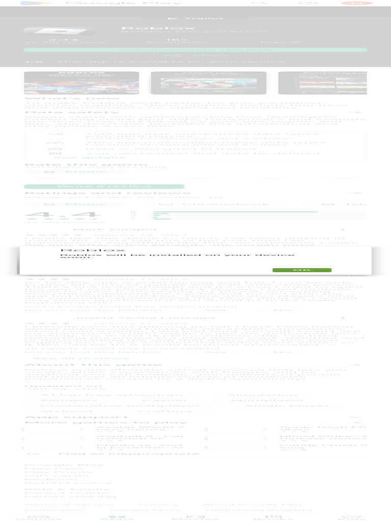 Roblox Apps On Google Play Pdf Mobile App Google Play